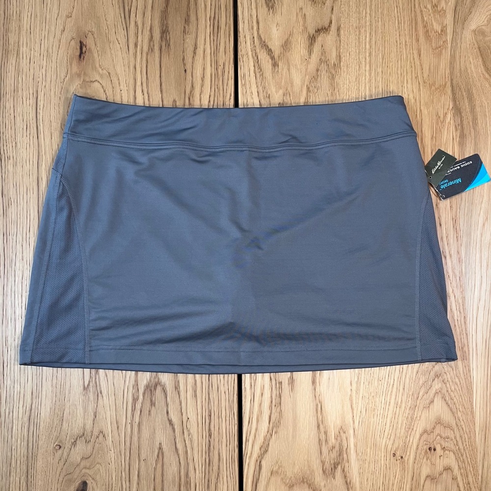Eddie Bauer Minerale Skort Womens XL Slate Gray Hiking Active Gorpcore NEW